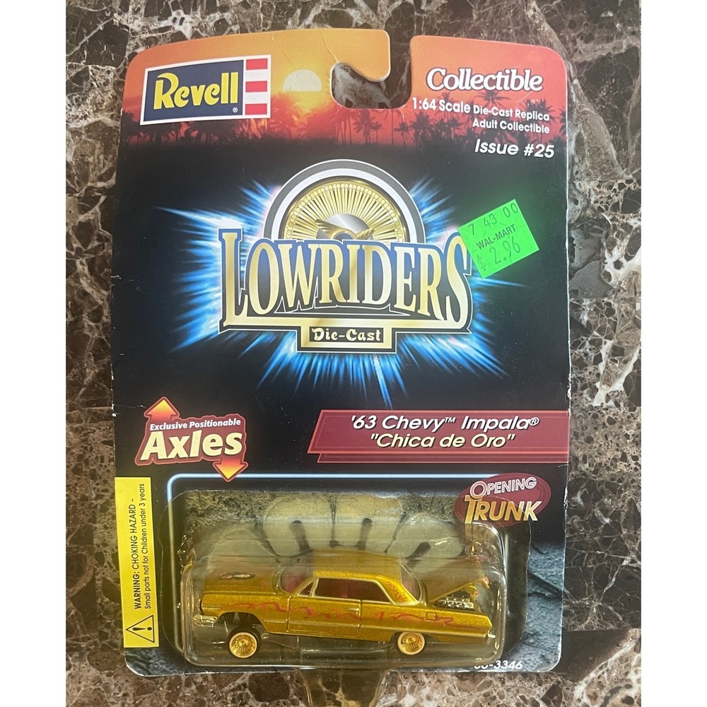 Revell Lowriders 63 Chevy Impala Chica de Oro 1:64 Die-Cast Issue 25 Gold